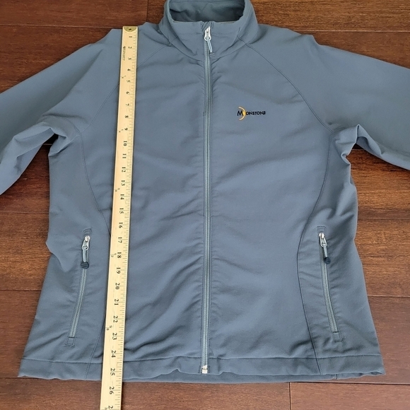Moonstone Dryskin Schoeller Softshell Zip-Up Jacket Women's Size M Slate Gray - Picture 10 of 11